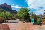 Large private outdoor patio